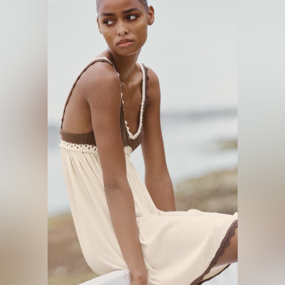 Zara Crochet Knit Dress